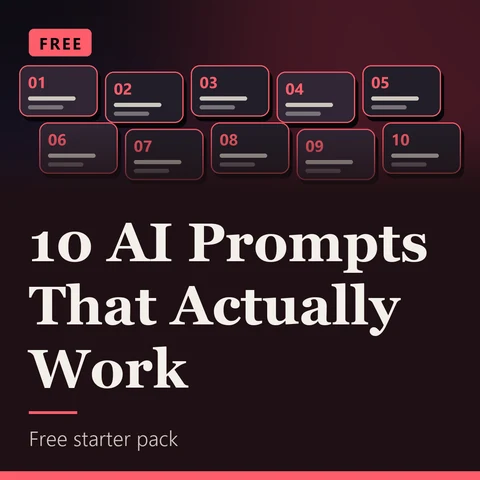 10 AI Prompts That Actually Work cover