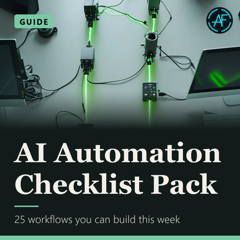AI Automation Checklist Pack, view 1 of 2