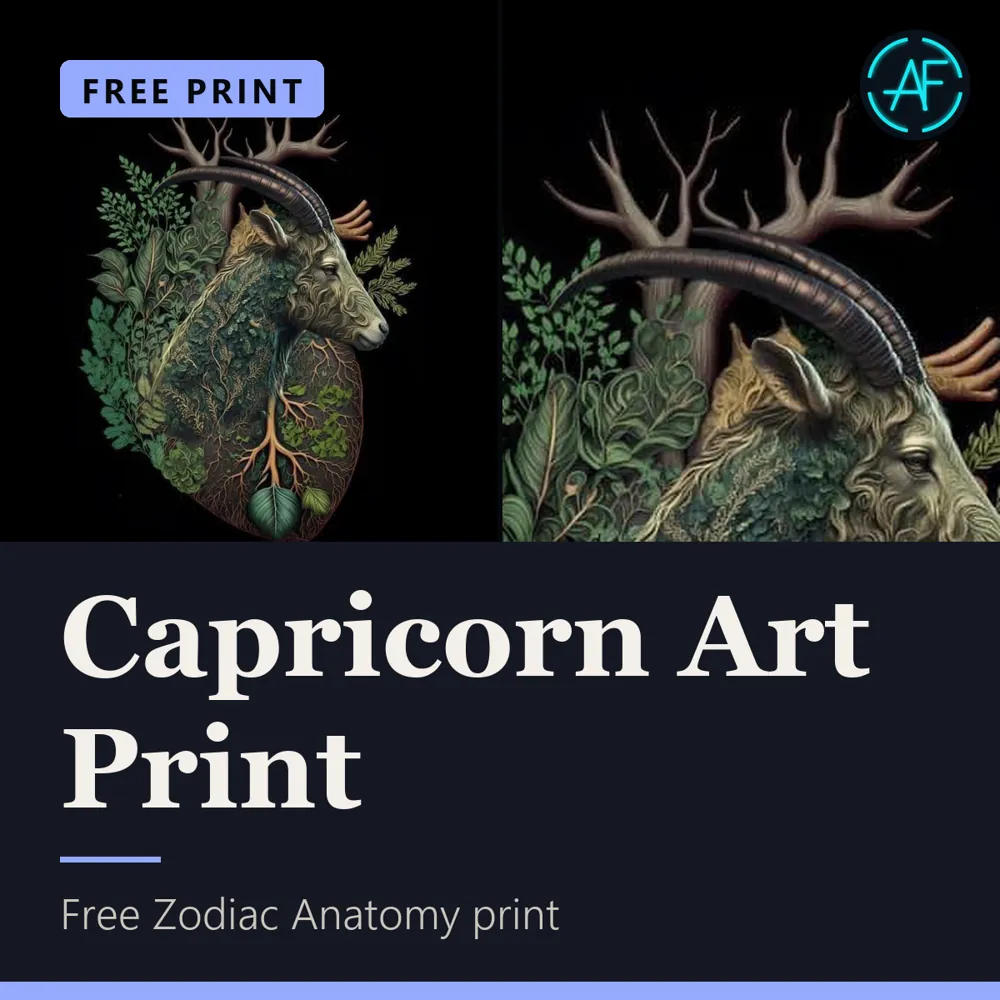 Capricorn Art Print, view 1 of 2