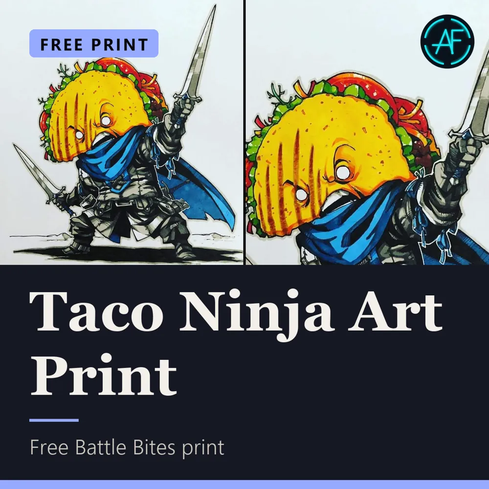 Taco Ninja Art Print, view 1 of 2
